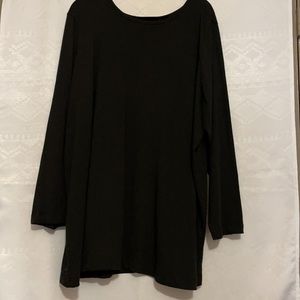 EUC - Women Within Perfect Three-Quarter Sleeve Boat Neck Tee